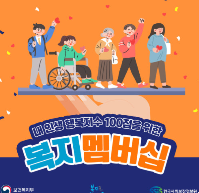 복지멤버십 홍보 포스터 – 모두를 위한 복지 혜택 연결 캠페인